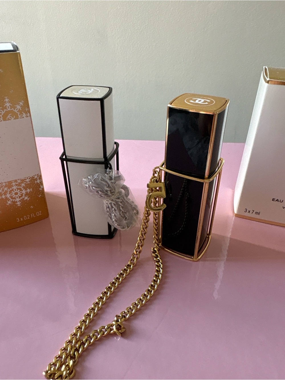 CHANEL atomizer purse
